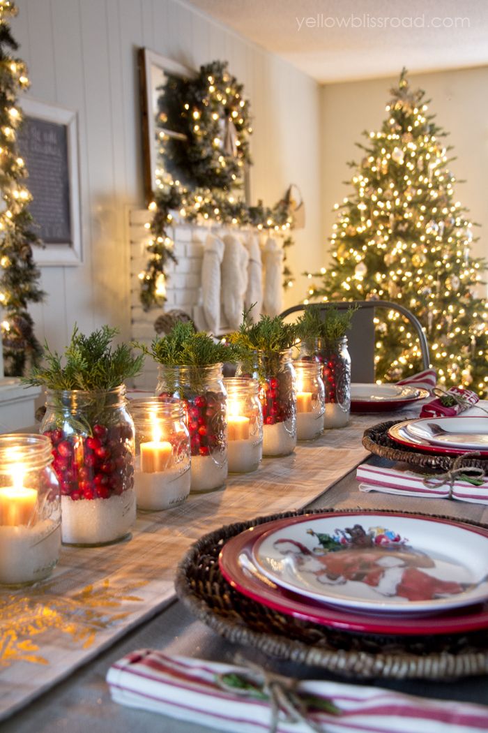 Top Homemade Christmas Table Decorations 2017 Homemade Christmas Table Decoration Ideas
