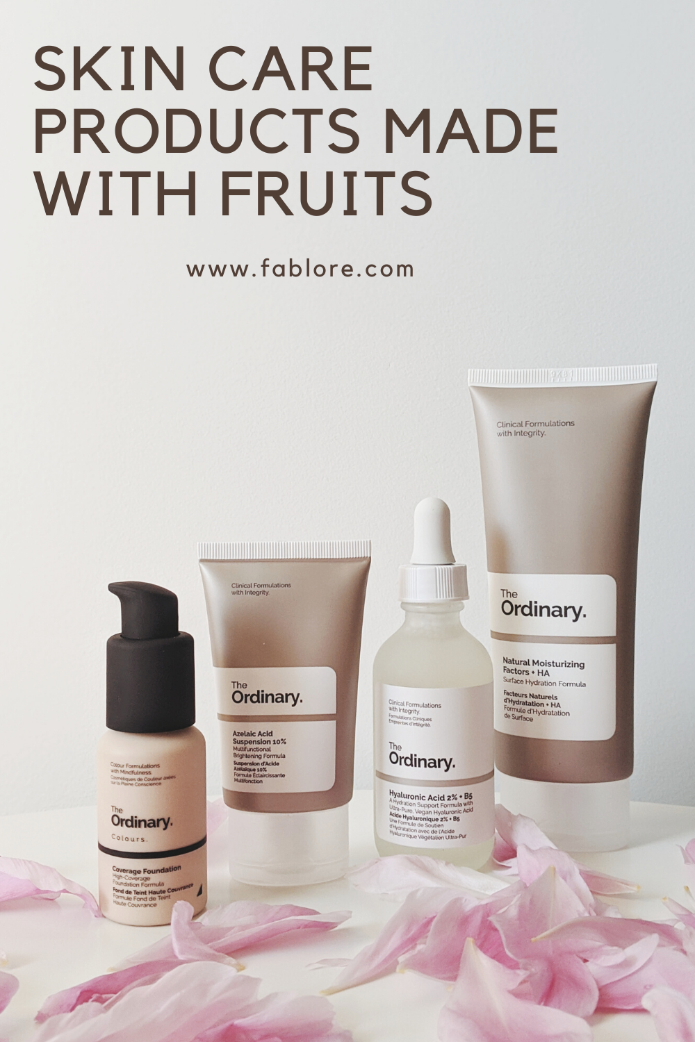 Skin Care Products made with Fruits facial beauty