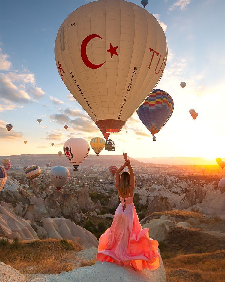 Cappadocia is a beautiful region in central Turkey famous for its fairytale scenery, cave dwellings, remarkable rock formations and, of course, the hundreds of hot air balloons that soar in the sky during sunrise each morning. There is also so much awesome hiking in Cappadocia, that it will take you at least a week to explore all of the diverse hiking trails in the region. #cappadocia #kapadokya #turkeytrip #balloontour Holiday Photography, Nature Photography, Travel Photography, Turkey Pics, Places To Travel, Places To Go, Turkey Travel Guide, Istanbul Travel, Photographie Portrait Inspiration