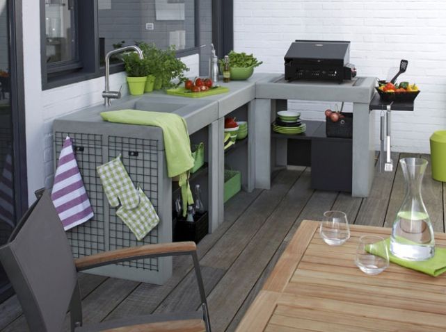 Des cuisines du0027été pour tous les styles - Elle Décoration Pergolas - cuisine d ete couverte Des cuisines du0027été pour tous les styles - Elle Décoration Pergolas - cuisine d ete couverte