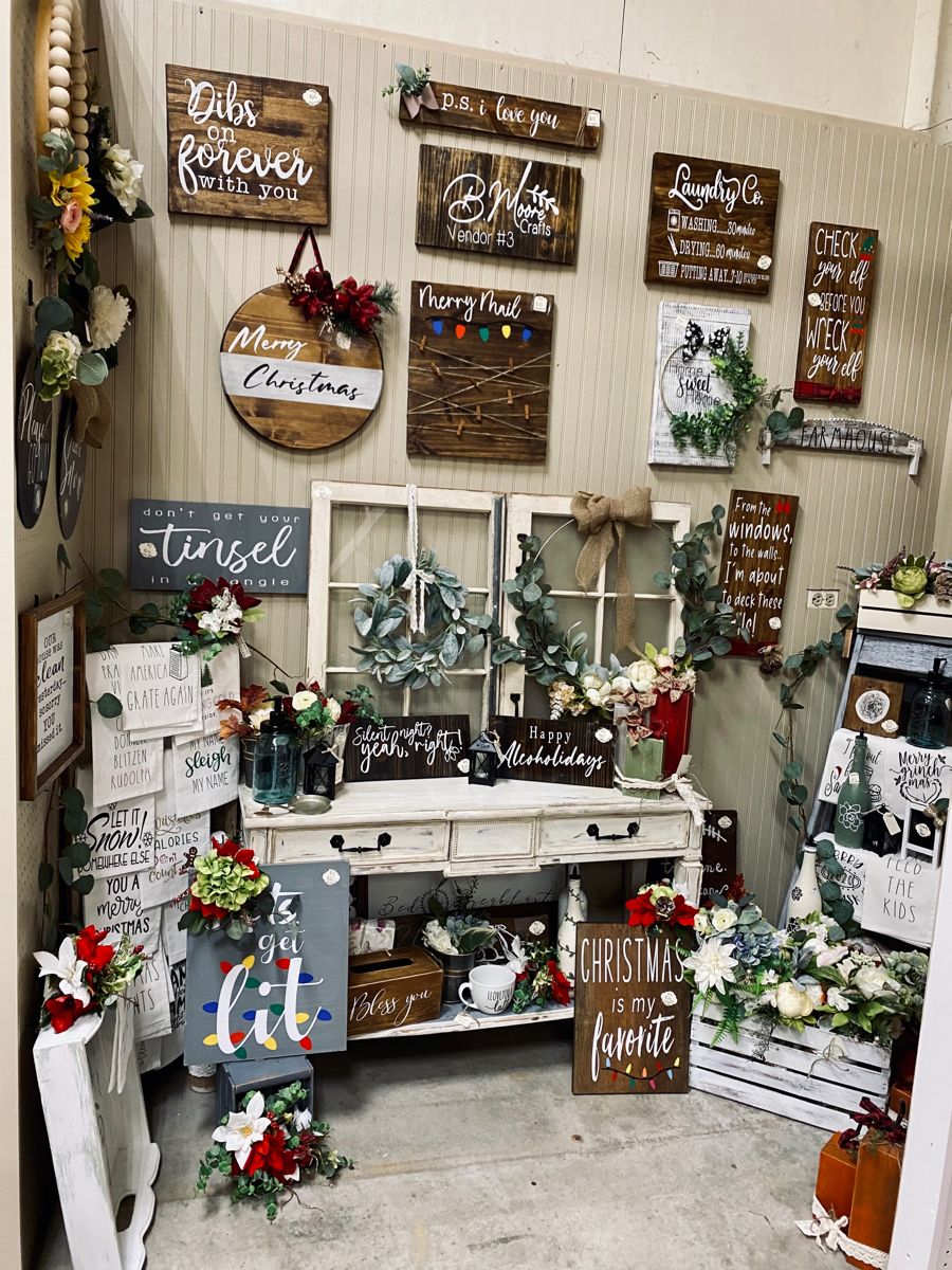 Flea market booth
