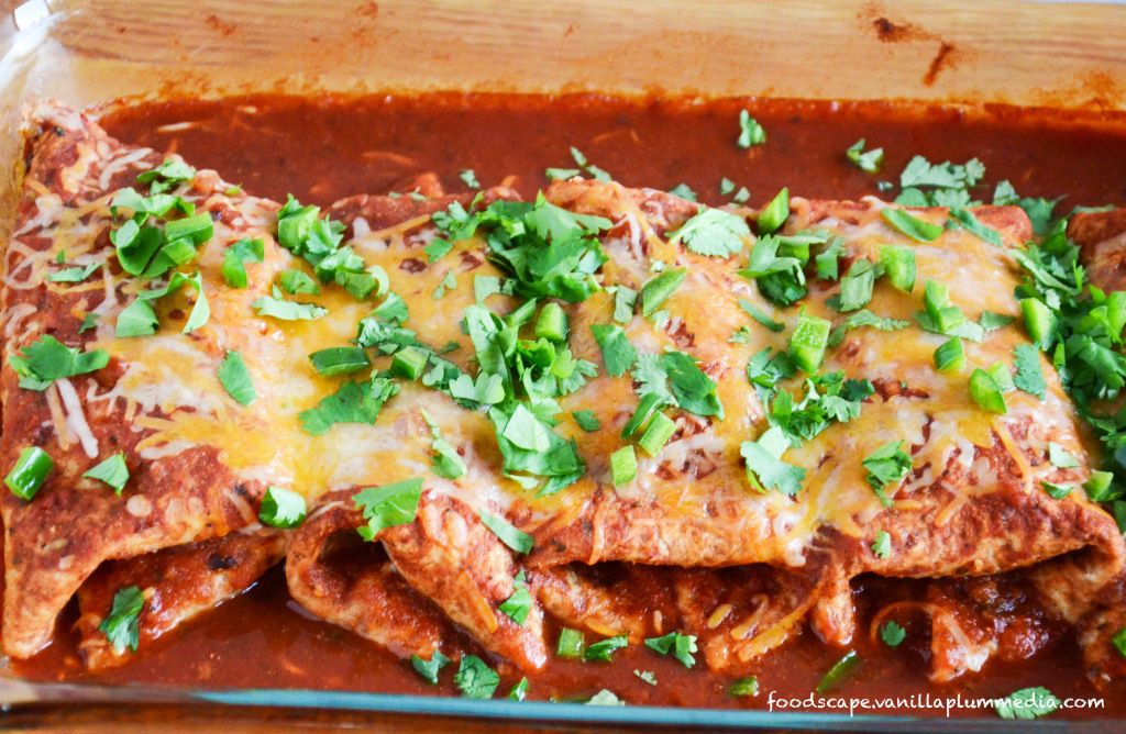 Easy Wet Burritos Foodscape Veggie main dishes