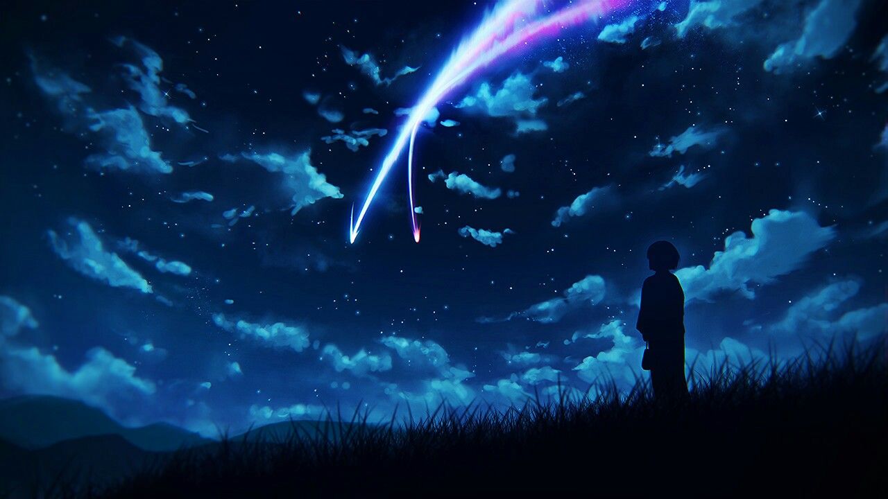 Kimi no nawa comet collision scene (Dengan gambar ...