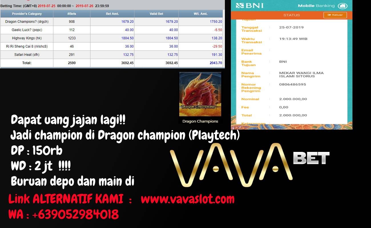 JACKPOT DRAGON CHAMPION PLAYTECH Jackpot, Dragon, Champion