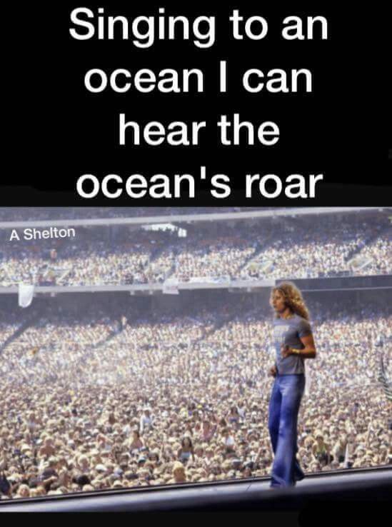 "the Ocean" Led zeppelin, Zeppelin, Lyric poster