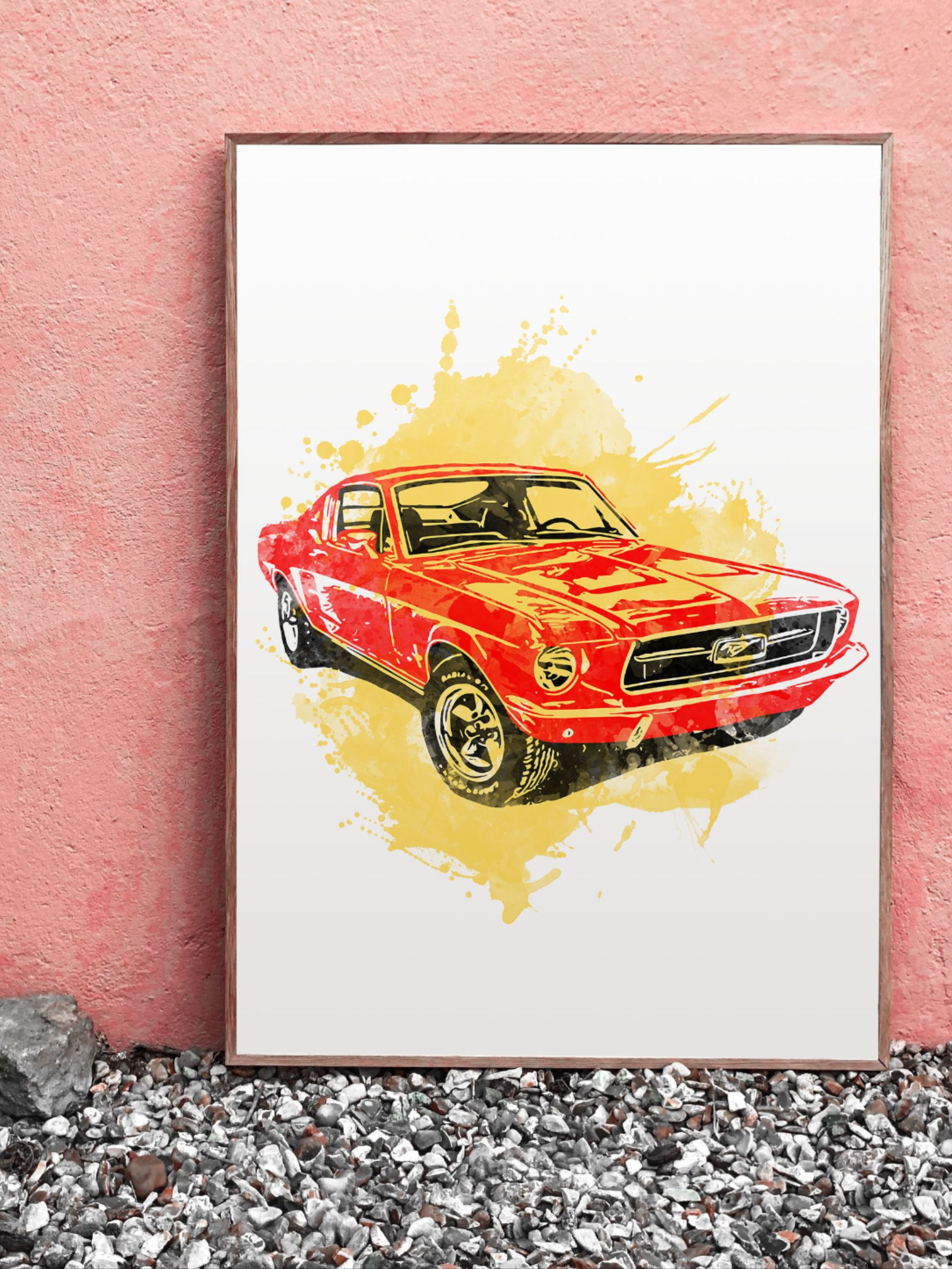 Ford Mustang Png Ford Mustang Print Ford Sublimation Etsy Printable Wall Art Mustang Graphic
