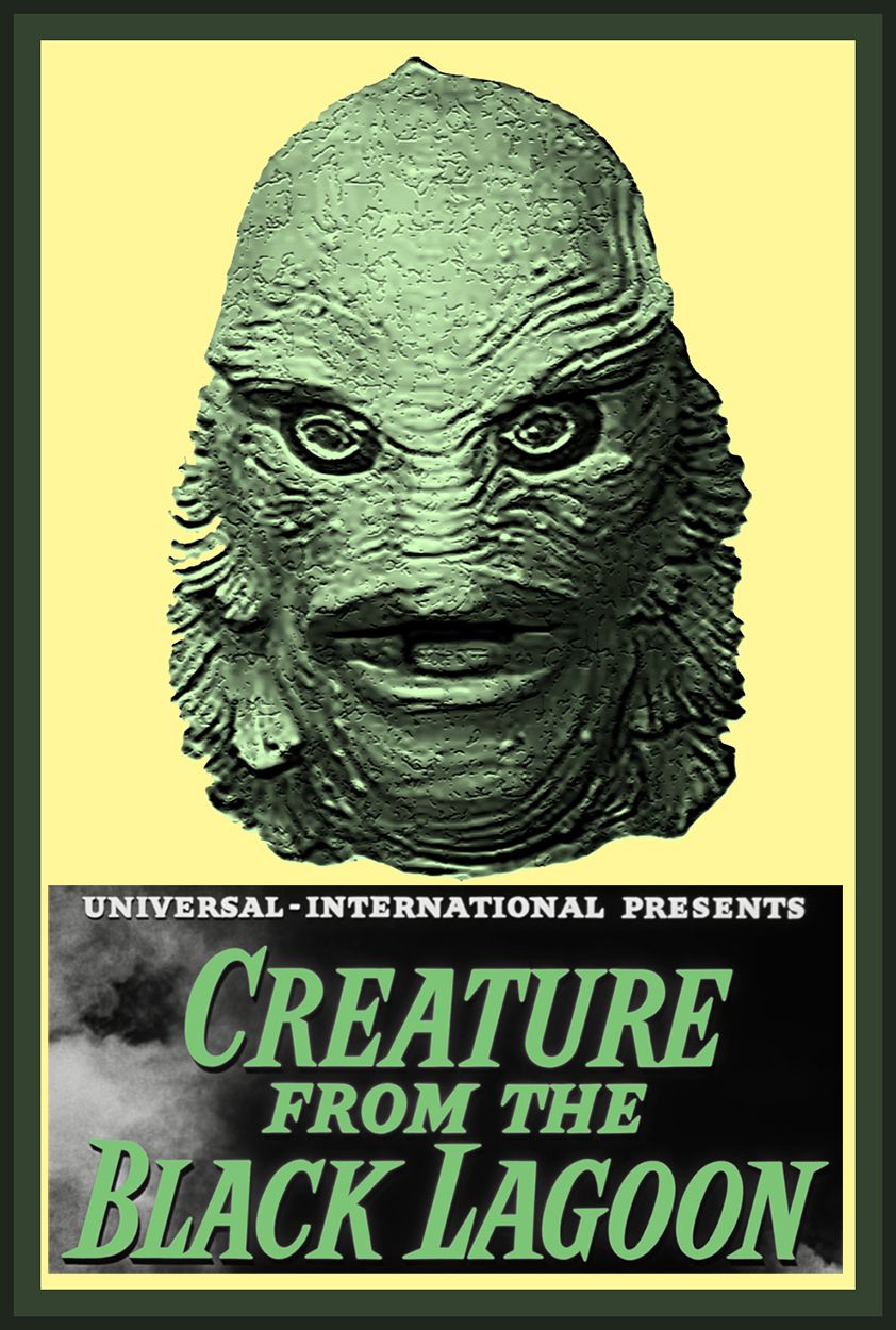 Creature From The Black Lagoon 1954 Classic Monster Movies Film Posters Vintage Black Lagoon Creature From The Black Lagoon 1954 Classic Monster Movies Film Posters Vintage Black Lagoon