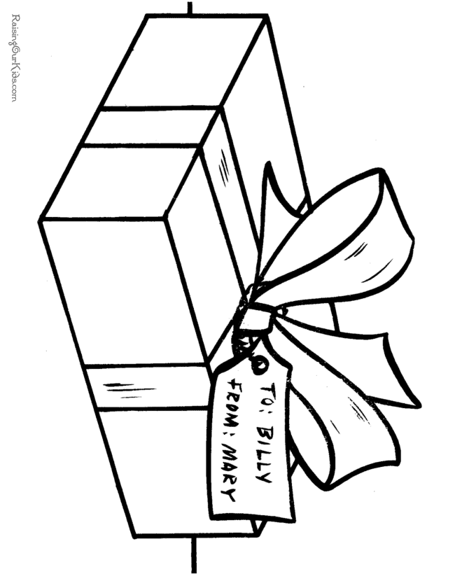 Free Christmas Presents Coloring Pages