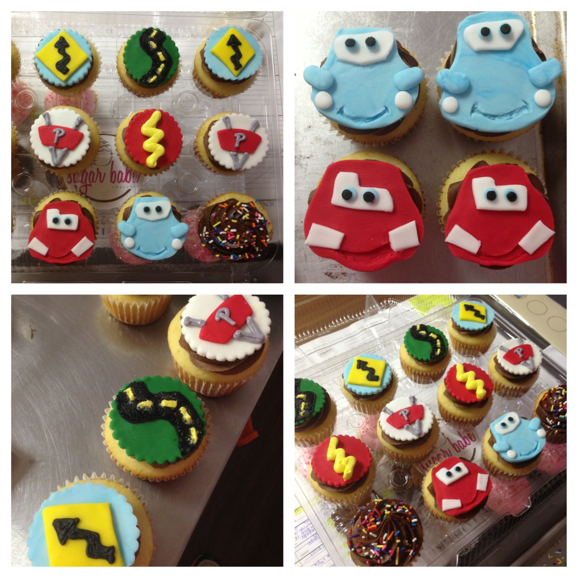 Disney Cars themed cupcakes (With images) Themed cupcakes, Cars