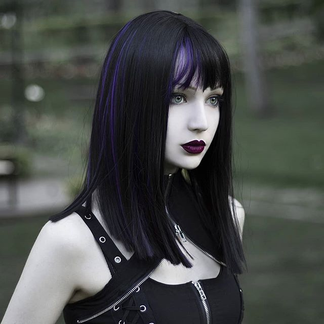 Imagen De Black Hair Goth Girl And Viva Goth Hair Grunge Hair Mullet Hairstyle [ 500 x 500 Pixel ]