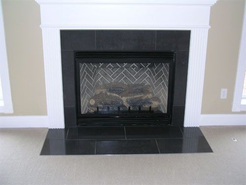 granite fireplace - not this mantle though | For the house | Pinterest | Granite fireplace