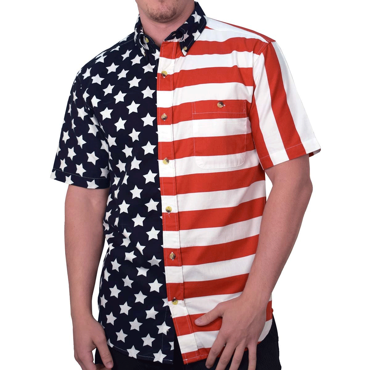 GRMO Men Casual Button Up Plaid Short Sleeve Summer Fashion Shirt