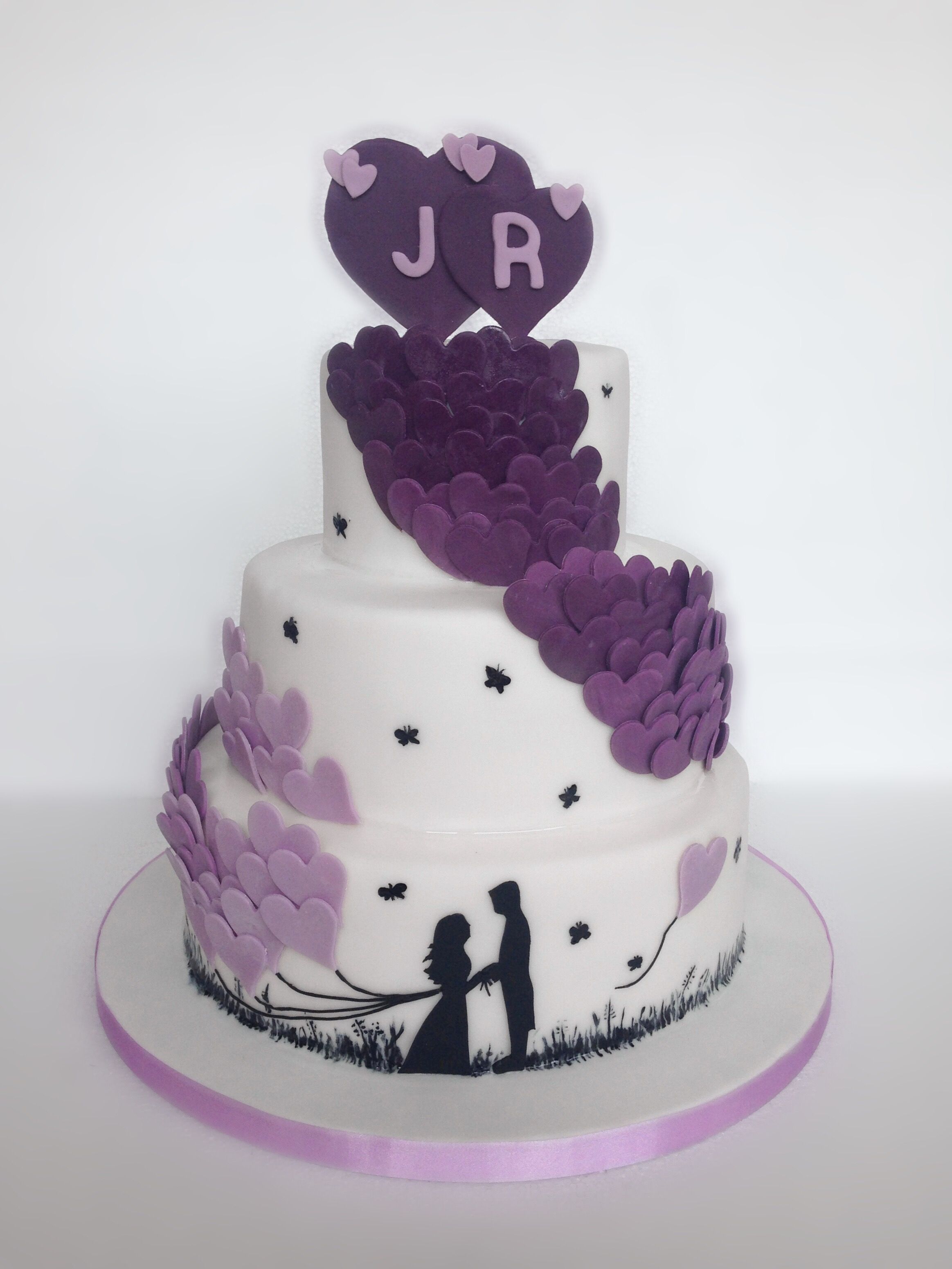 Fondant Torte Mit Herzen Torte Fondant Torte Mit Herzen Torte