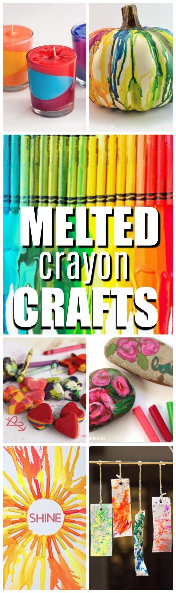 I’ve got some boredom fighting DIY’s for you all today that I think you might like. We’re talking about crayons today and how many awesome crafts we can do with them. Whether we melt them, mold them, fold them, cut them, or glue them, crayon craft ideas are pretty timeless and I hope you enjoy these neat Melted Crayon Crafts.