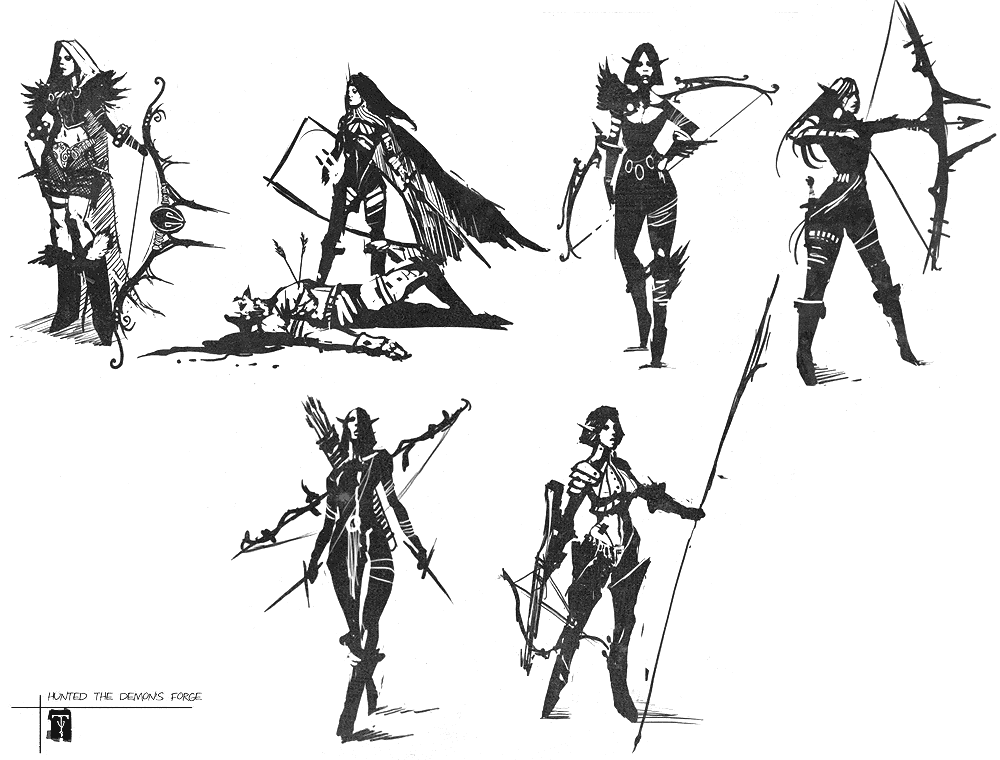 video game character concept art