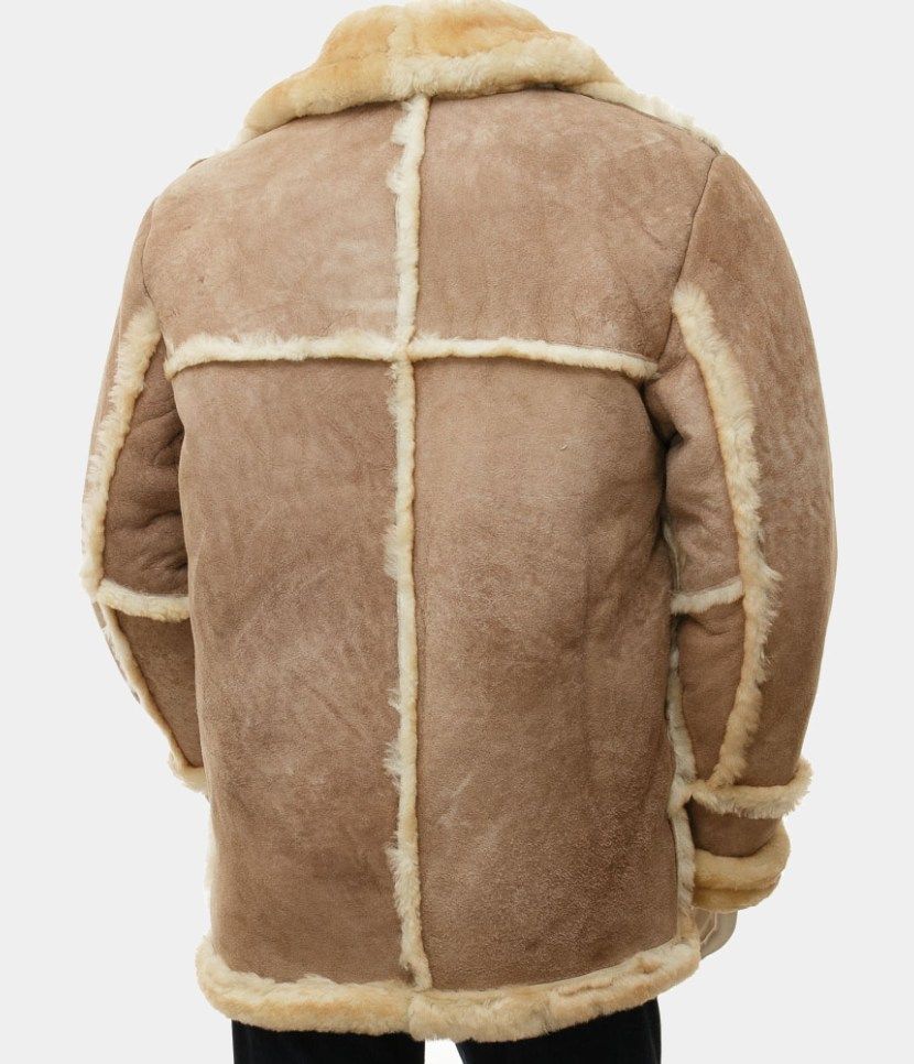 brown sheepskin hood men's coat brown sheepskin hood men's coat