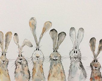 Characterful animal illustrations by HaresAndHerdw Characterful animal illustrations by HaresAndHerdw
