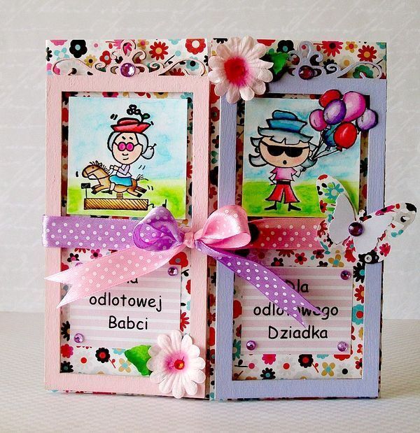 dla Babci i Dziadka/ for grandma and grandpa/marker Tombow coloring Grandma And Grandpa, Tombow, Markers, Origami, Scrapbooking, Gift Wrapping, Gifts, Handmade Cards, Coloring