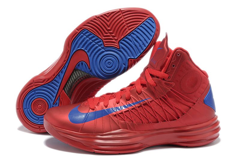 Buy New Men\u0027s Nike Lunar Hyperdunk 2013 University Red Game Royal Basketball Shoes Shop