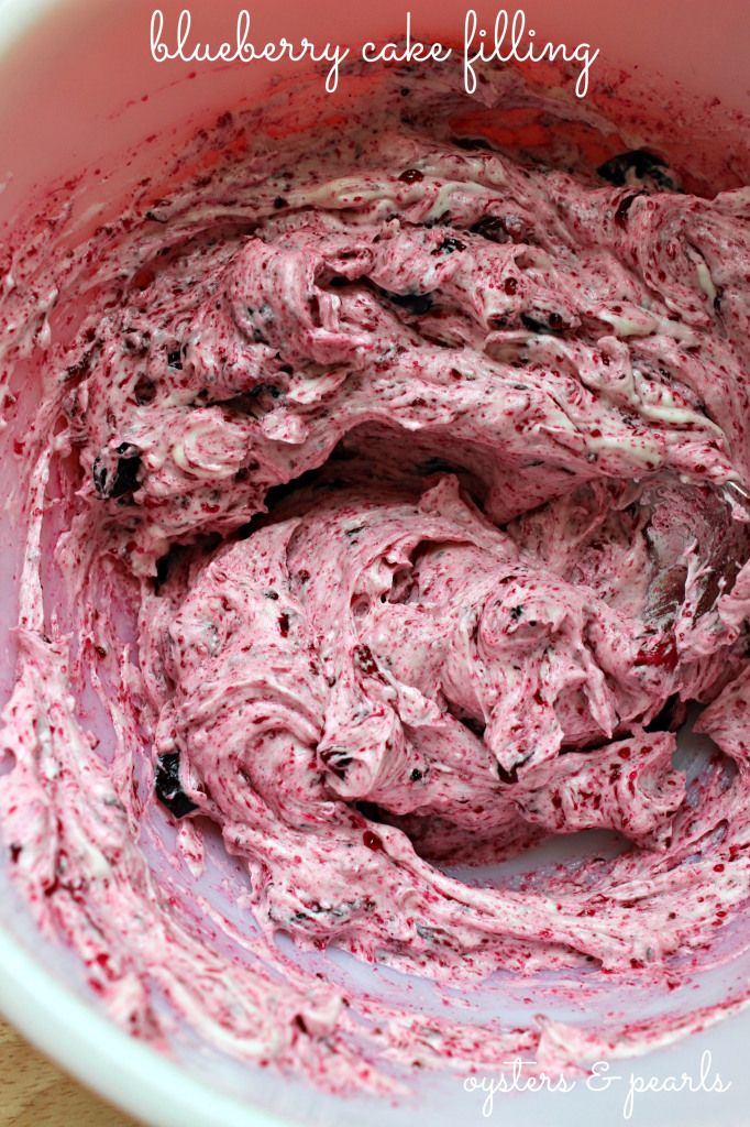 blueberry cake filling oysters