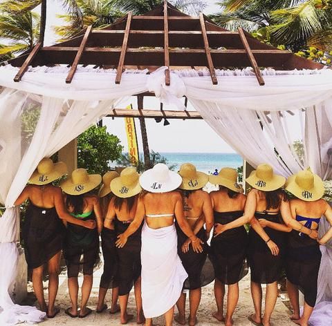 Pineapple Bachelorette Party Itinerary Sign Beach Bach Party