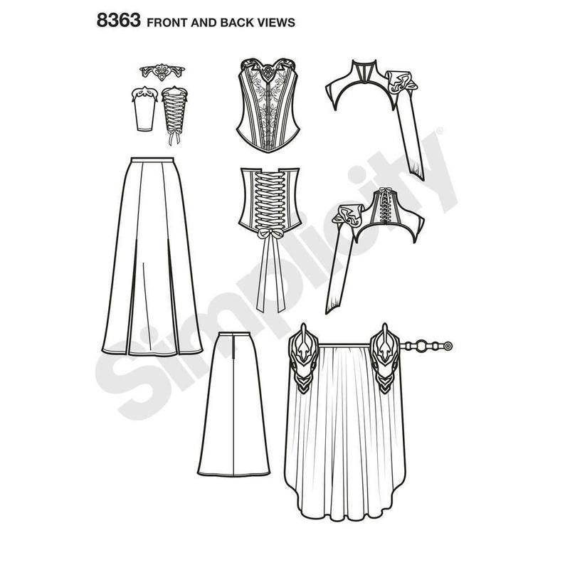 Simplicity Sewing Pattern Disfraces de misses 2777