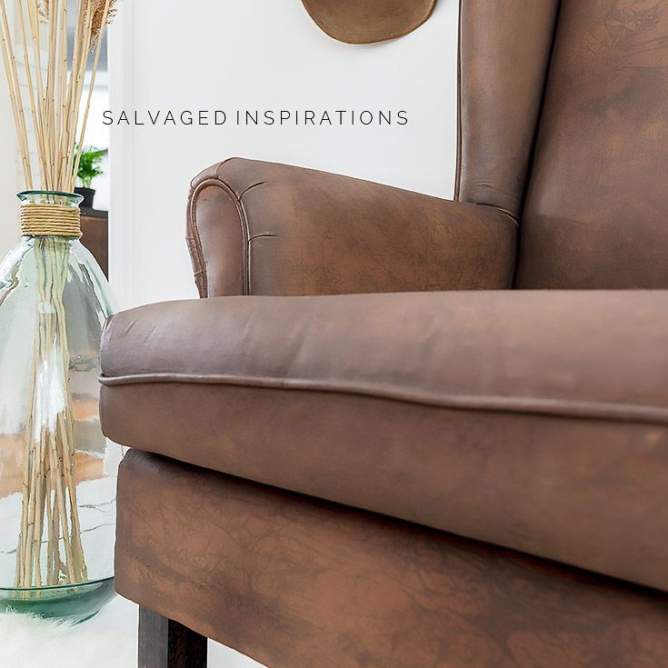 How To Make Fabric Look Like Leather - Salvaged Inspirations | Painting fabric chairs, Faux How To Make Fabric Look Like Leather