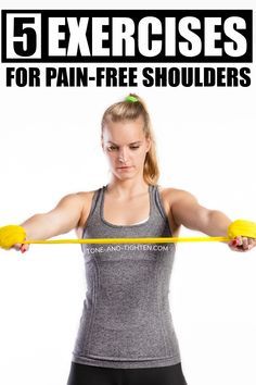 How To Strengthen Rotator Cuff - Physical Therapy Exercises For Shoulder Pain2 Rotator Cuff Injury Exercises, Scapula Exercises, Rotator Cuff Strengthening, Flexibility Exercises, Yoga Stretches, Neck And Shoulder Exercises, Lower Back Pain Exercises, Shoulder Workout, Shoulder Injury Exercises