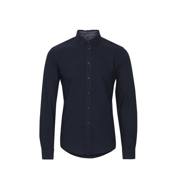 Dit slim fit overhemd voor heren van Blend is gemaakt van katoen. Het model heeft een button down en lange mouwen. Het overhemd heeft een knoopsluiting.details van dit overhemd:stijlnaam: BHNAIL Slim Fit, Shirt Dress, Navy, Fitness, Model, Mens Tops, Shirts, Dresses, Products