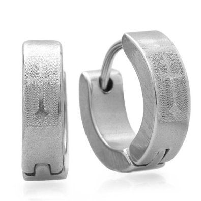 Tiny Asian Style Dragon Black Huggie Hoop Kpop Earrings For Men Women Laser Etched IP Plated Stainless Steel