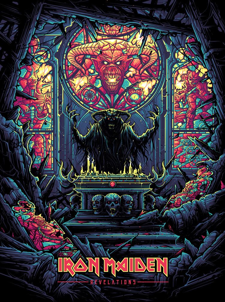Dan Mumford Chroma Iv Iron Maiden Tattoo Iron Maiden Albums Iron Maiden Posters