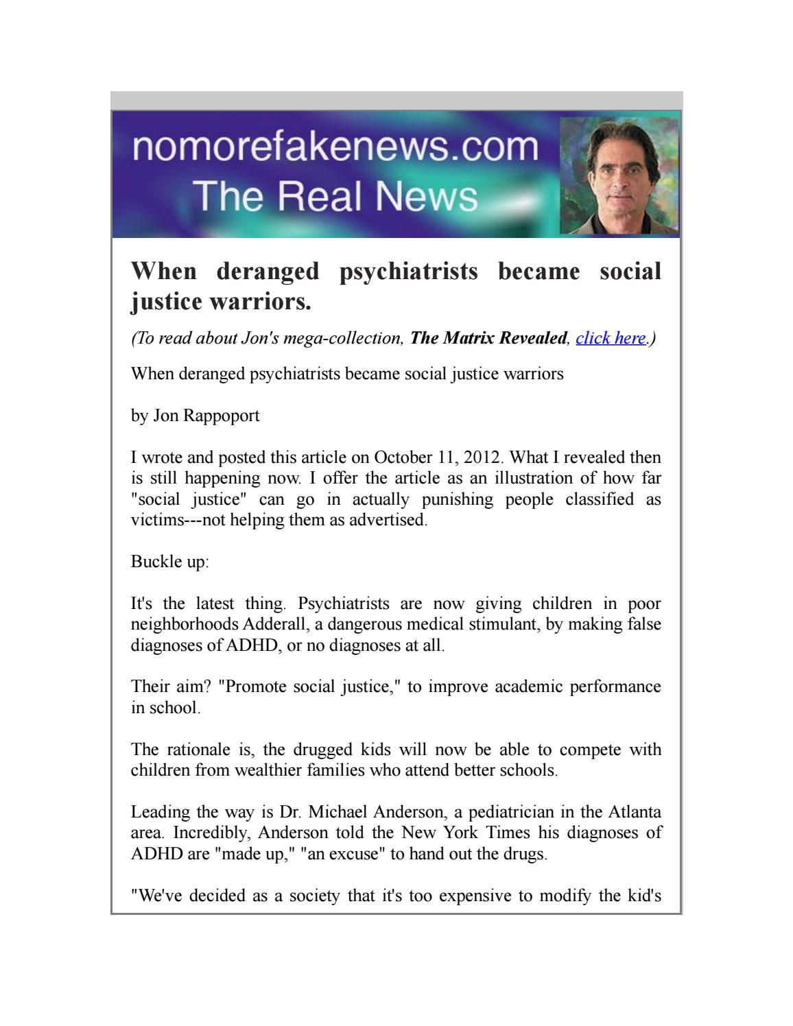 when deranged psychiatrists became social justice warriors