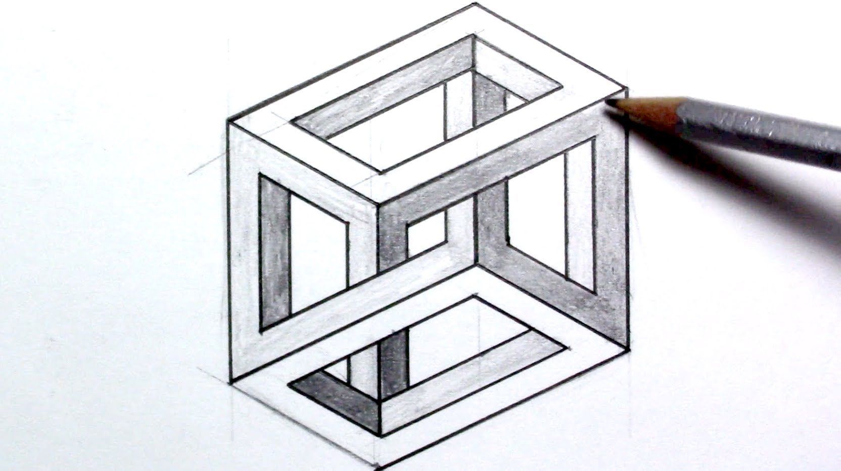 3d Illusion Drawing Easy How To Draw An Optical Illusion Escher