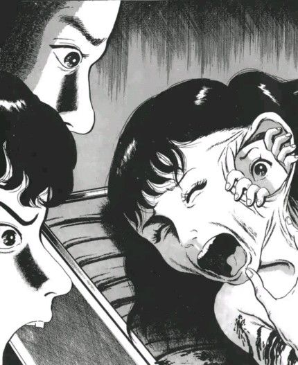 Umezu Kazuo 神之左手惡魔之右手 怖いアート マンガアート 怖い絵 Umezu Kazuo 神之左手惡魔之右手 怖いアート マンガアート 怖い絵
