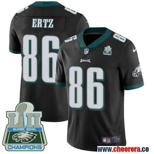 Men's Philadelphia Eagles #86 Zach Ertz Black Alternate Stitched NFL Nike Game Jersey Men's Philadelphia Eagles #86 Zach Ertz Black Alternate Stitched NFL Nike Game Jersey