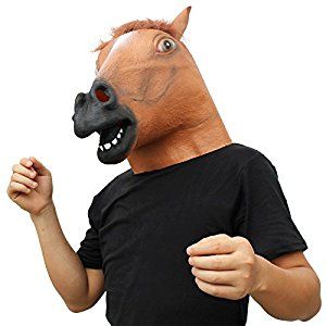 Horse Head Mask,Deluxe Novelty Halloween Costume Party Latex Animal Head Mask for Adults and Kids Horse Head Mask,Deluxe Novelty Halloween Costume Party Latex Animal Head Mask for Adults and Kids