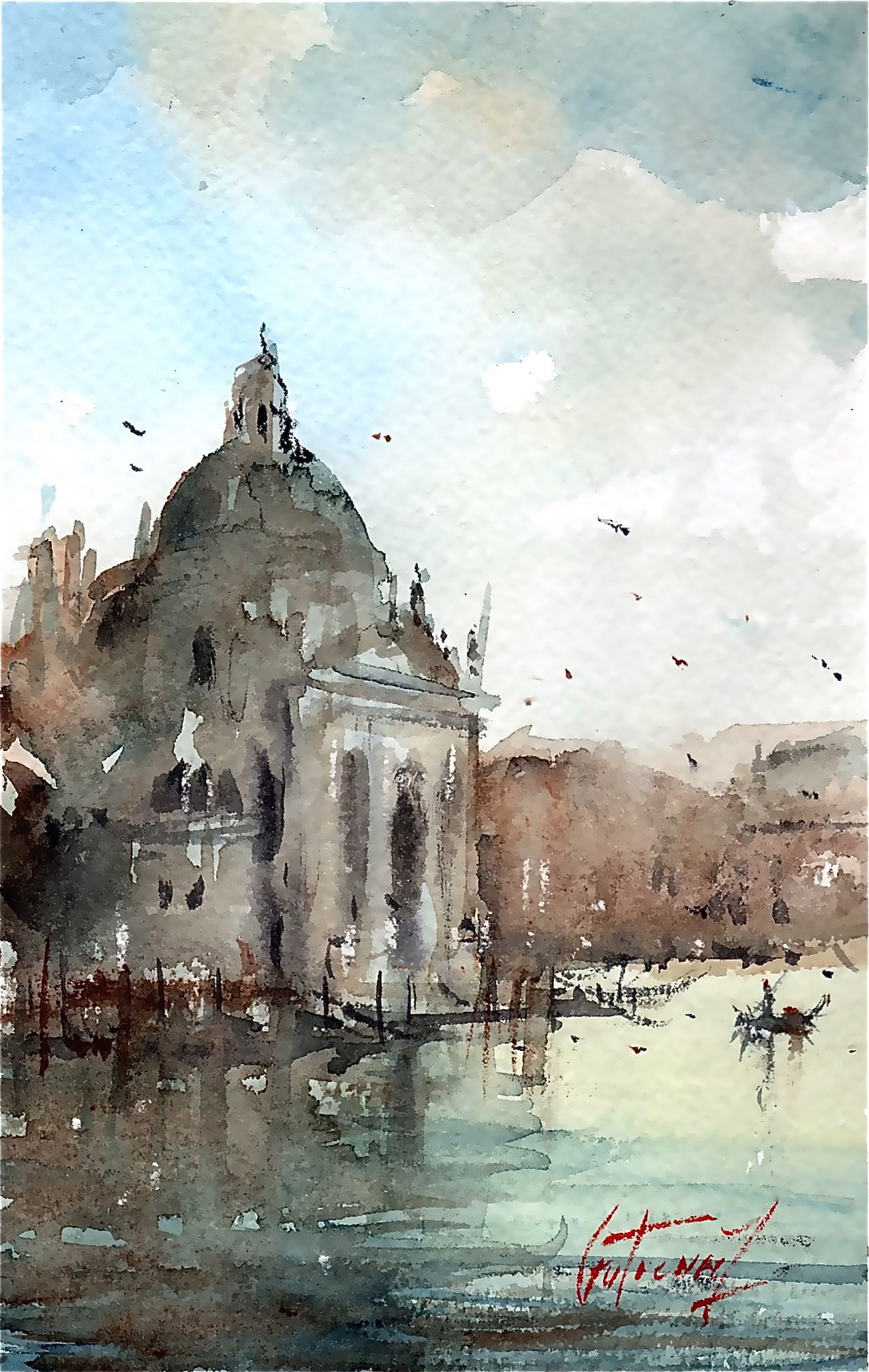 Epingle Sur Watercolors Gouaches Aquarelles Et Gouaches