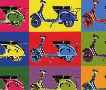 Vespa Piaggio Roller mods Italian murales wallpaper joyas de pared 56 cm Vespa Piaggio Roller mods Italian murales wallpaper joyas de pared 56 cm