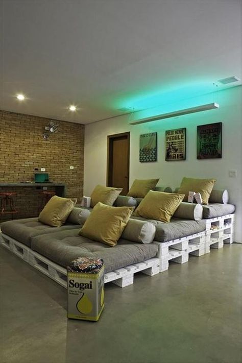 DIY Stadium Style Home Theater Seating
