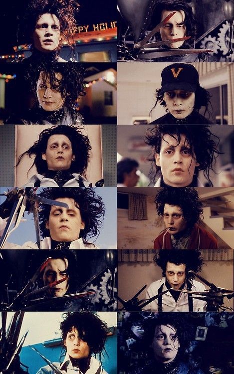 10 filmes para você assistir e ser uma pessoa melhor. Cenas do filme Edward - Mãos de Tesoura. #filmes Tim Burton Johnny Depp, Young Johnny Depp, Johnny Depp Movies, Arte Tim Burton, Tim Burton Movie, George Clooney, Eduardo Scissorhands, Johnny Depp Edward Scissorhands, Timothy Burton