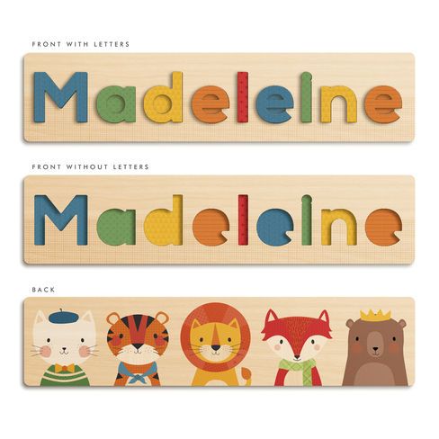 wooden name puzzle personalised