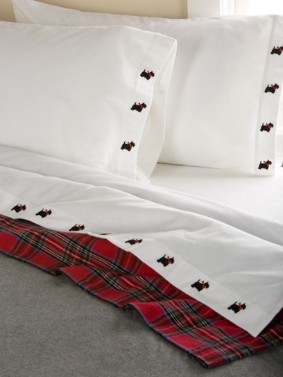 scottie dog embroidered cotton flannel sheets bedrooms pinterest flannel from portugal sheets