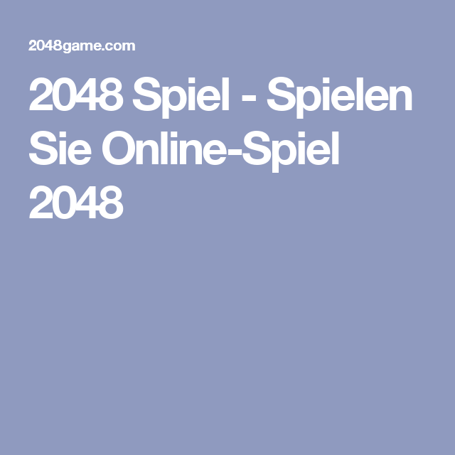 2048 Online Spielen 2048 Online Spielen
