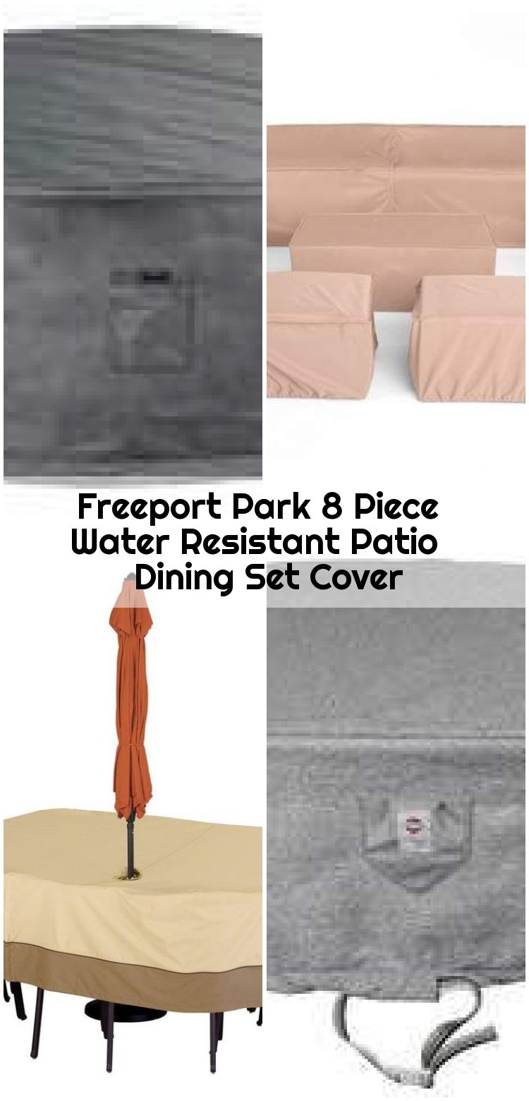Freeport Park 8 Piece Water Resistant Patio Dining Set Cover Cover Dining Freeport Park