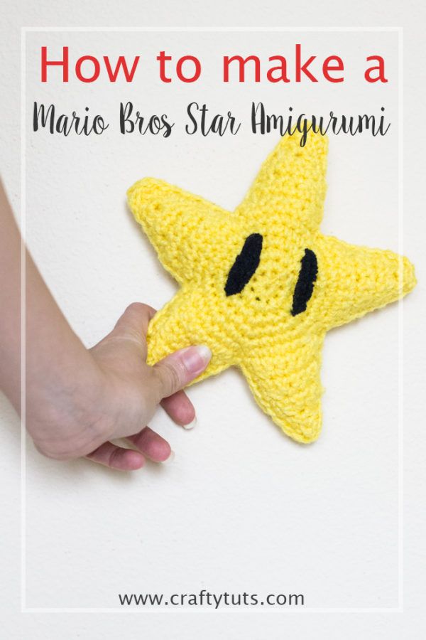 Mario Bros Star Amigurumi - Crafty Tutorials | Mario crochet, Mario