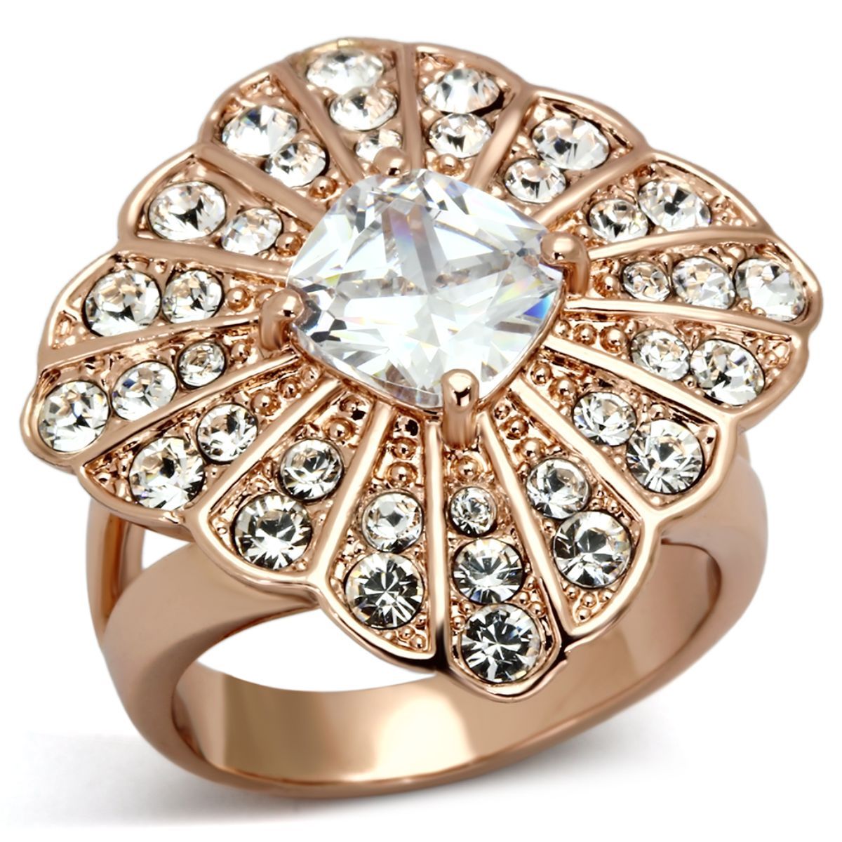 Women's Fashion Jewelry Ring Premium Grade High Quality Stainless Steel Clear Top Grade Crystal by Classy Not Trashy® Women's Fashion Jewelry Ring Premium Grade High Quality Stainless Steel Clear Top Grade Crystal by Classy Not Trashy®