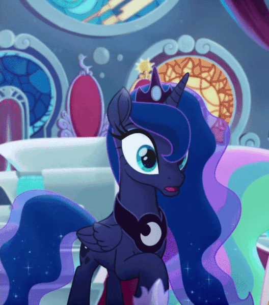 #2367004 - safe, screencap, princess celestia, princess luna, my little pony: the movie, animated, cropped, flowing mane, luna is not amused, raised eyebrow, solo focus, unamused - Derpibooru My Little Pony Movie, My Little Pony Cartoon, Hasbro My Little Pony, My Little Pony Princess, My Little Pony Twilight, Little Pony Party, My Little Pony Characters, My Little Pony Drawing, My Little Pony Pictures