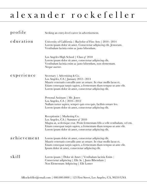 Custom resume write basic