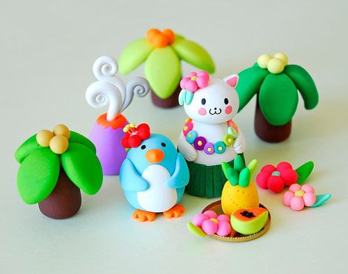 Sweet clay figurines by afsaneh tajvidi for decoration kids room Sweet clay figurines by afsaneh tajvidi for decoration kids room