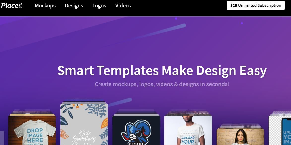 Placeit: Best Mockup Generator, logo Maker with free trial (T-shirts